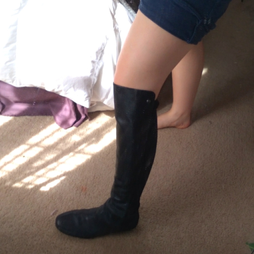 Vince Camuto Black Knee High Boots